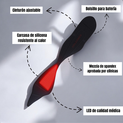 Luminora AuraFLEX Cinturón de Terapia de Luz Roja e Infrarroja